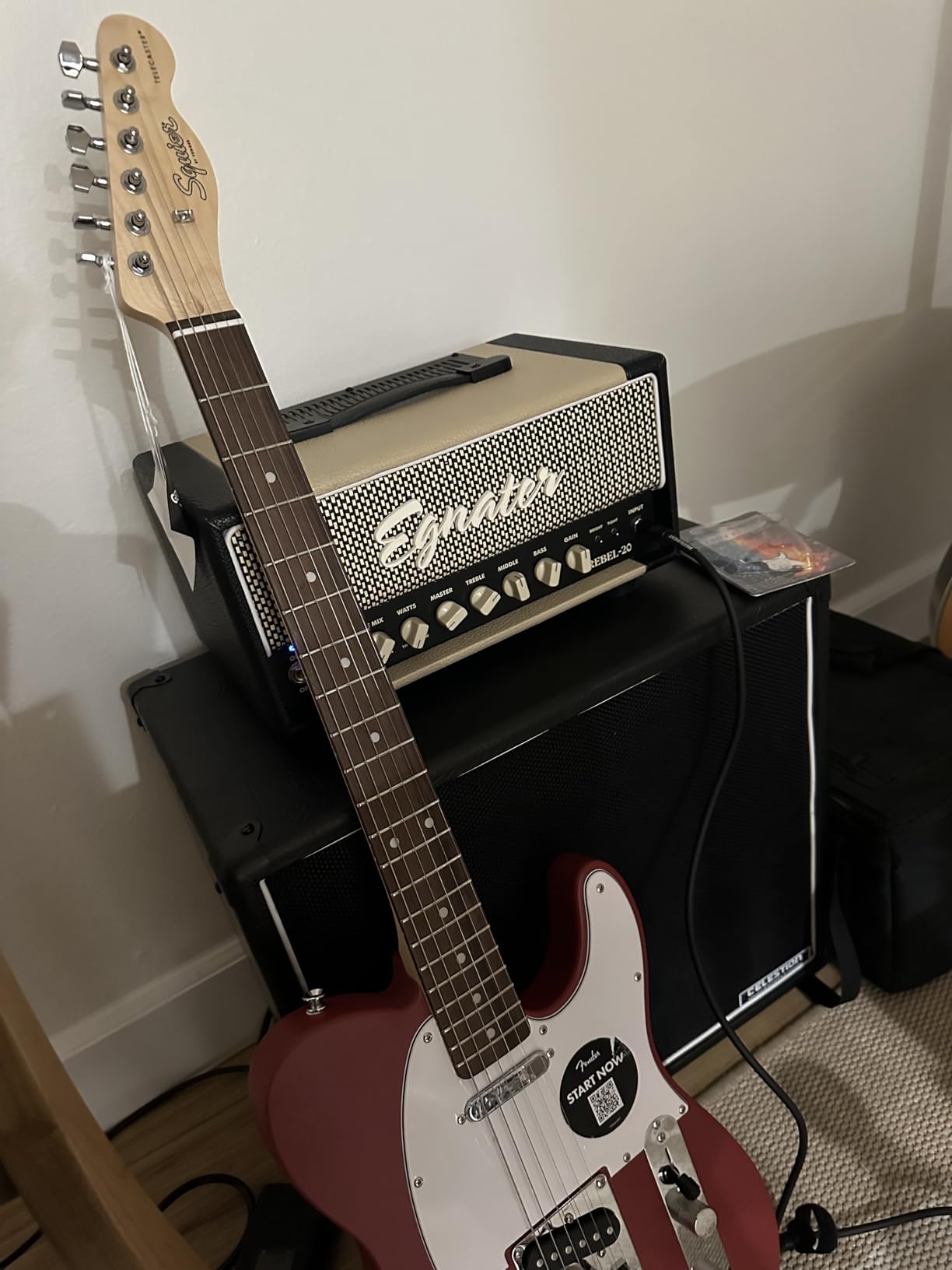 Fender Squier Debut Beginner Telecaster Electric Guitar, 2-Color Sunburst customer photo 2