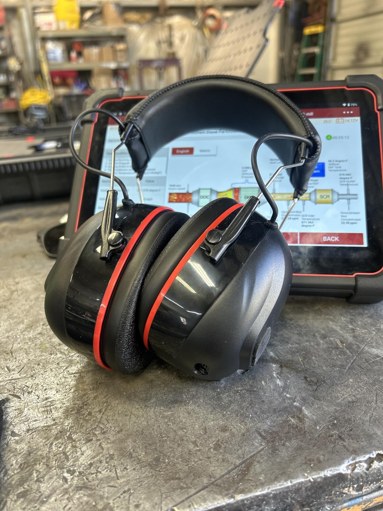 Qozybuds Bluetooth 6.0 Hearing Protection Headphones with 120H Working Time, 30dB SNR, Superior Stereo Sound Quality, Larger Buttons for Easy Operation, Safety Ear Muffs for Lawn Mowing, Workshops customer photo 2