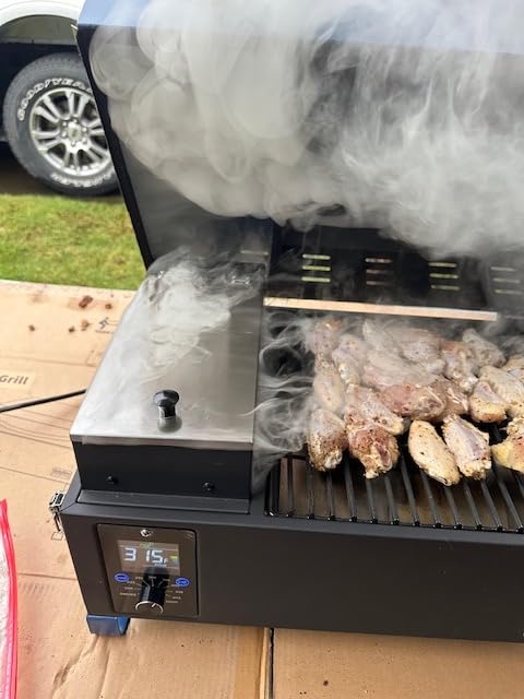 ONLYFIRE GRILLS BBQ Wood Pellet Grill Smoker with Meat Probe, Black GS314 customer photo 1