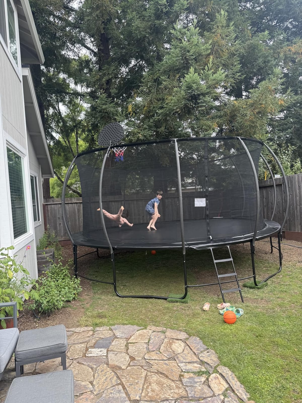 SKYUP 1500LBS Outdoor Jumping Bed for Kids & Adults Gifts 10/12/14/15/16FT customer photo 2