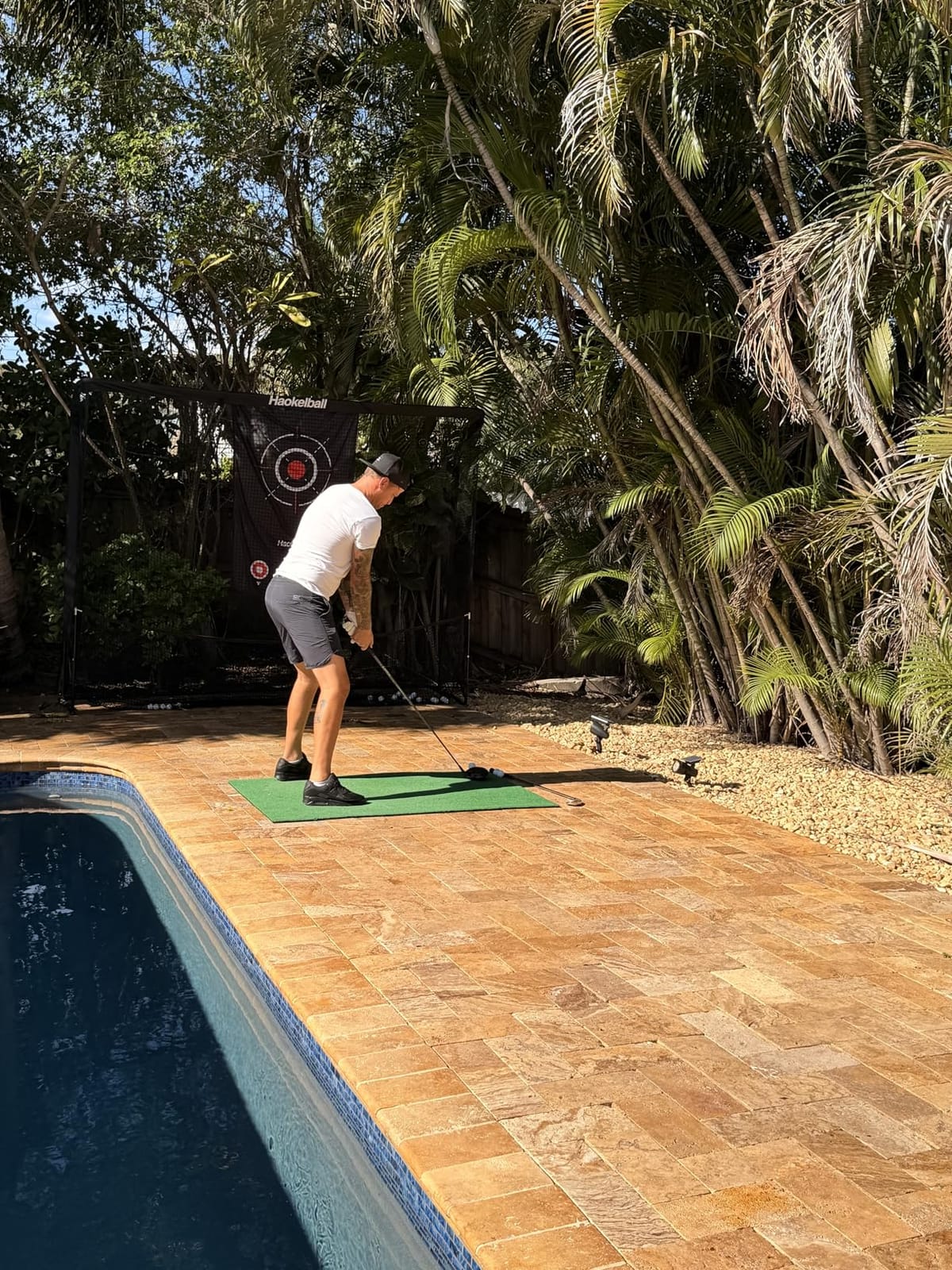 Haokelball Golf Practice Net 10x8FT Driving Hitting Net & Simulator Cage customer photo 1