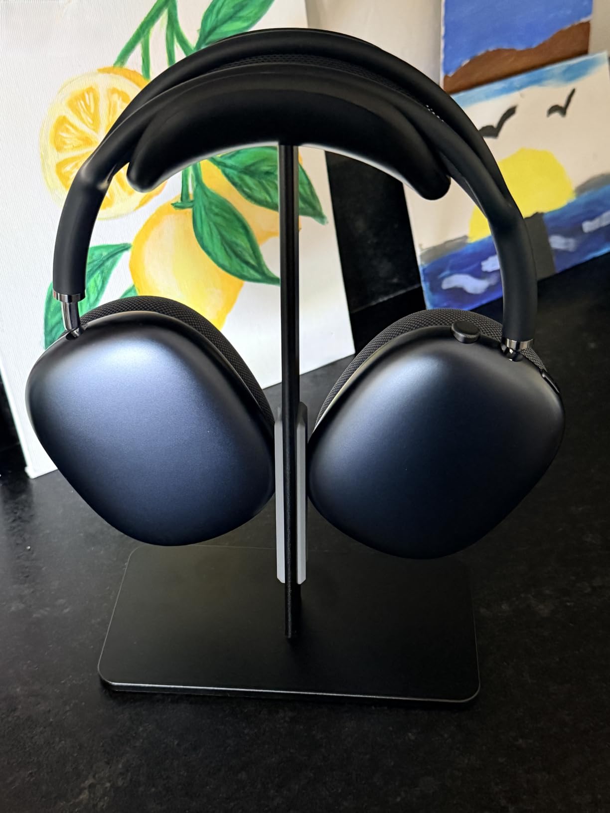Headphone Stand for AirPods Max 2 & 1 Auto Sleep Mode, Black customer photo 1