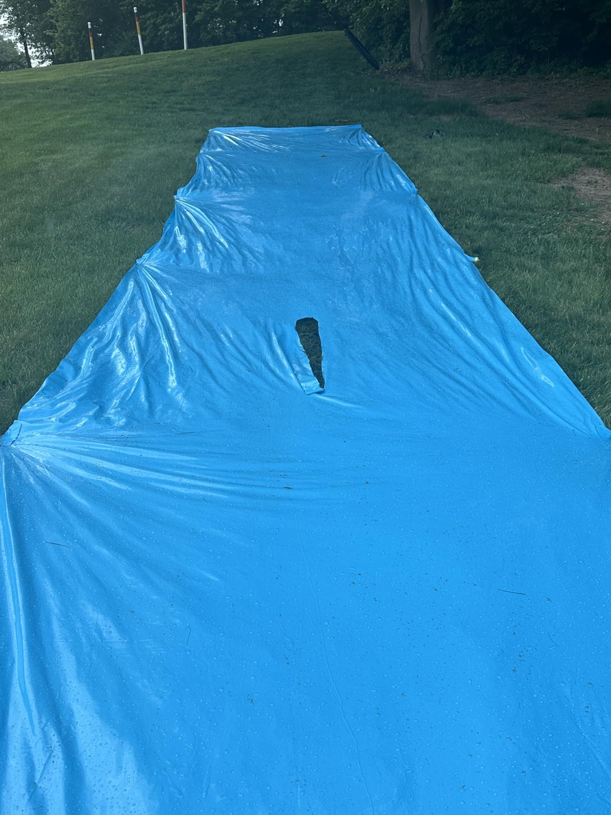 Slip Water Slide, 40FT Giant Slip Water Slides for Kids Backyard, Heavy Duty Slip and Water Slide for Kids Adults Waterslides Backyard Summer Outdoor Toys with 14 Stakes and 2 Inflatable Bodyboards customer photo 2