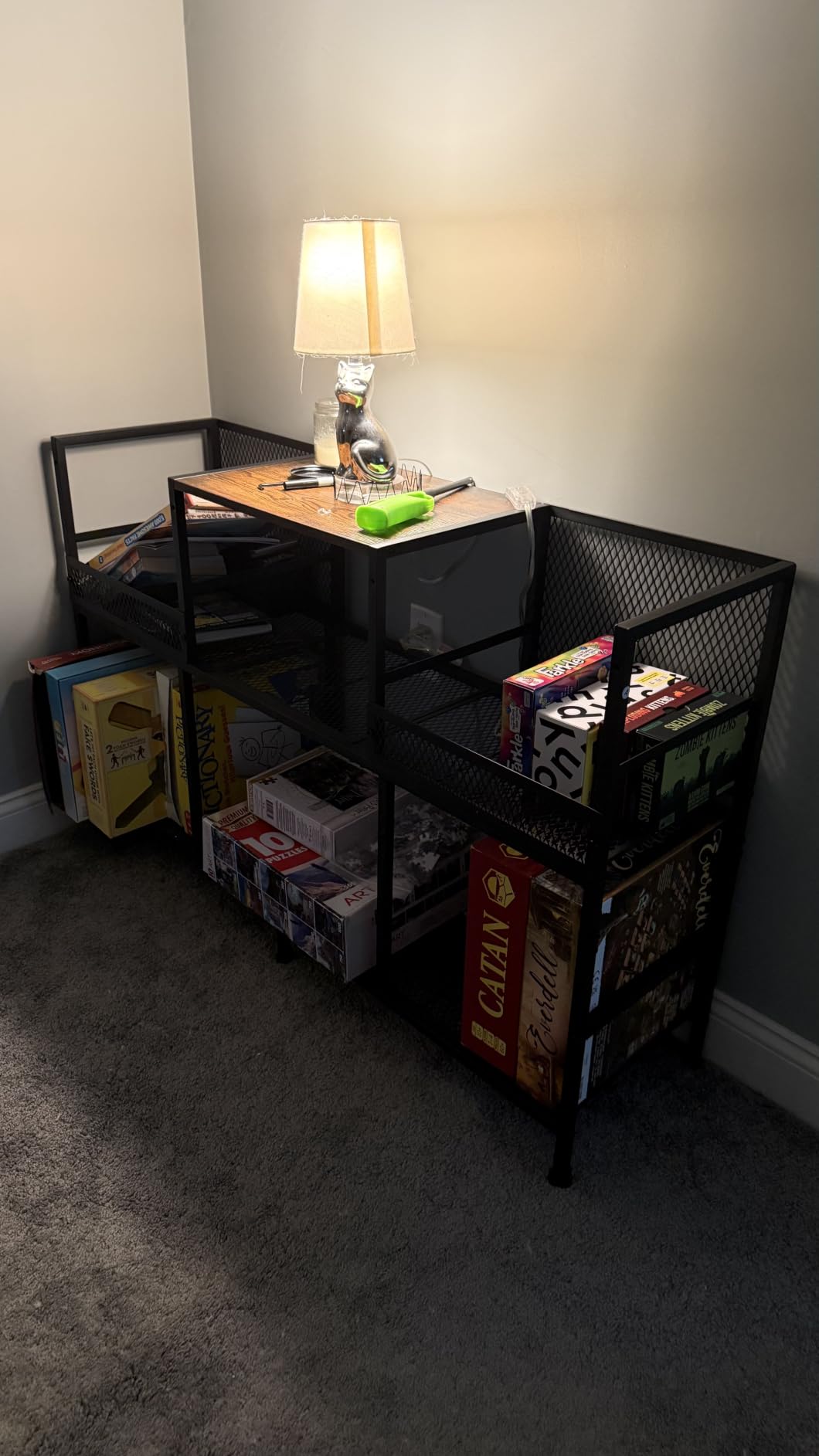 3-Tier Vinyl Record Storage: Vintage Player Table with Spacious Storage - Up to 450 Records, Turntable Stand with Adjustable Dividers, Extra Top Surface for Audio Equipment, Perfect for Living Room customer photo 1