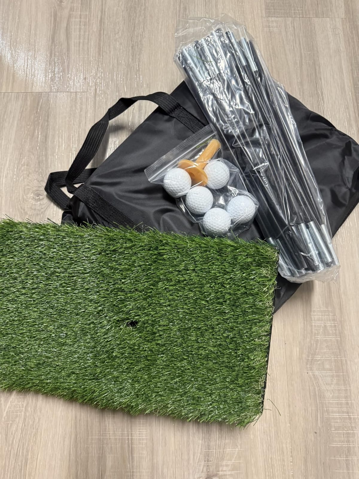 Golf Net: 10x7ft Golf Practice Net for Backyard Chipping Driving with Dual-Turf Golf Hitting Mat, All-in-1 Outdoor Indoor Golf Hitting Net with Multiple Targets, Golf Aid for Men/Golf Lovers customer photo 1