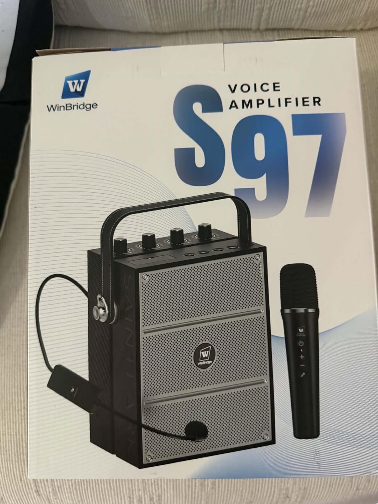 WinBridge S97 60W Powerful Voice Amplifier with Dual Wireless Microphones customer photo 1