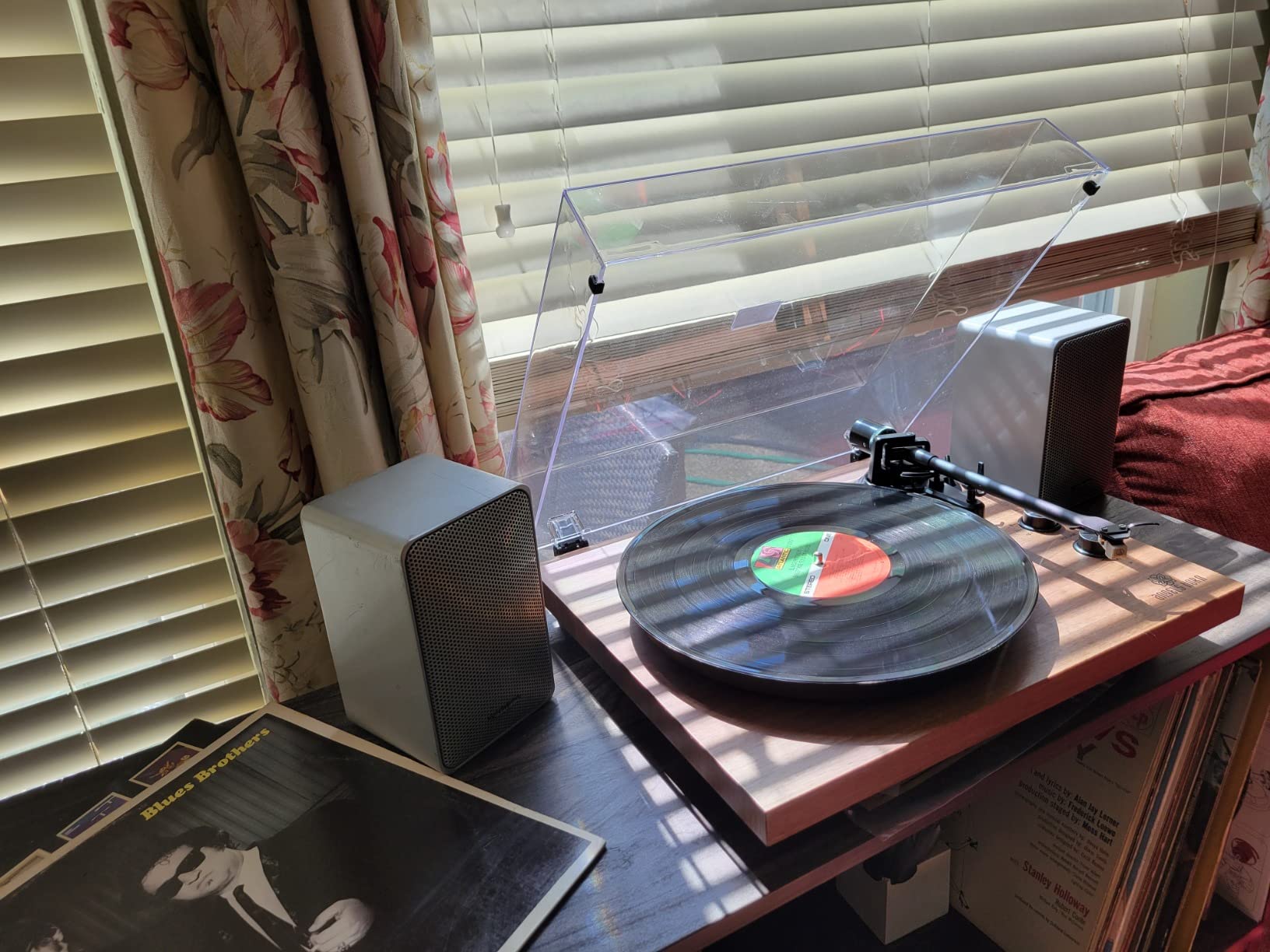 ANGELS HORN Vinyl Record Player with Speakers, Bluetooth Hi-Fi Turntable customer photo 2