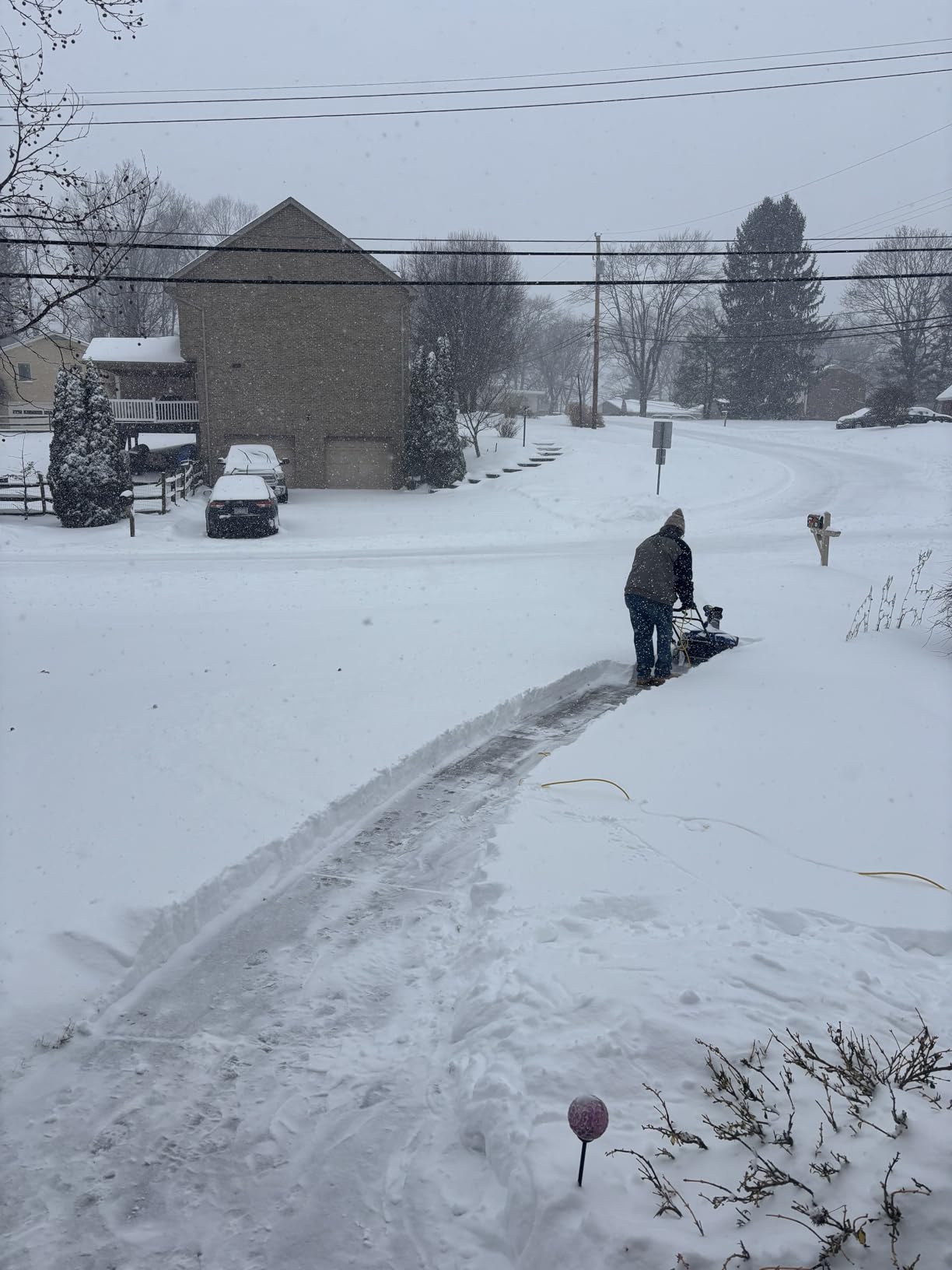 Westinghouse WSnow20 Corded Snow Blower 20 Inch, Steel Auger, Dual LED Lights, 1800 Watt Motor, Electric Snow Blower with 25ft Throwing Distance, Plows 680lbs/min, Adjustable Chute customer photo 1