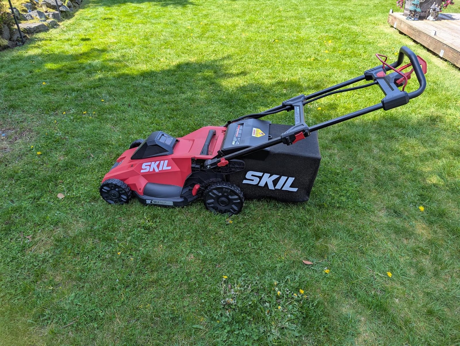 SKIL PWR CORE 40 Brushless 40V 20-Inch Self-Propelled Mower Kit, Includes 6.0Ah Battery and Auto PWR JUMP Charger - SM4910C-11 customer photo 2