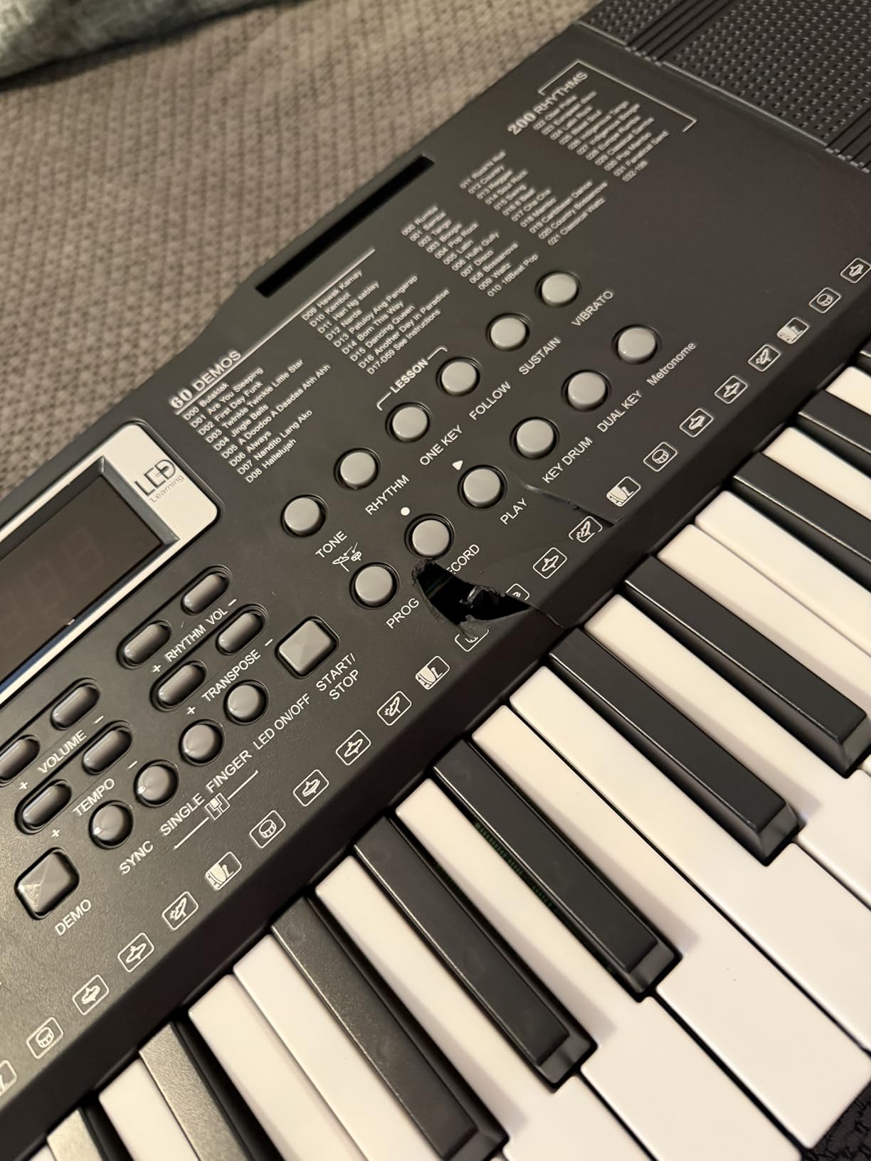 Ktaxon 61 Key Keyboard Piano Electric Keyboard with Lighted Keys customer photo 1
