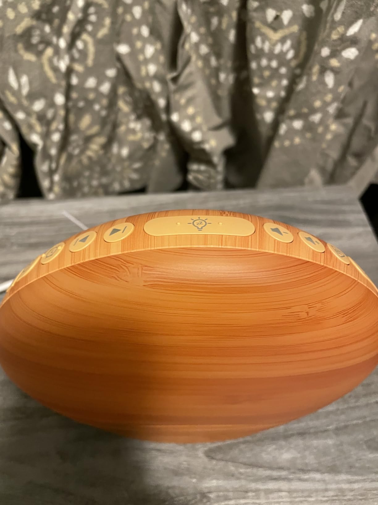REACHER Wood Grain Sunrise Alarm Clock, Bluetooth Speaker, FM Radio & Light customer photo 2
