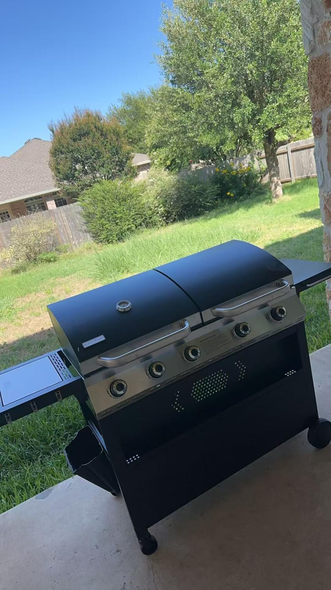 Captiva Designs Propane Gas Griddle Grill Combo with Lid & Flat Top Griddle customer photo 2