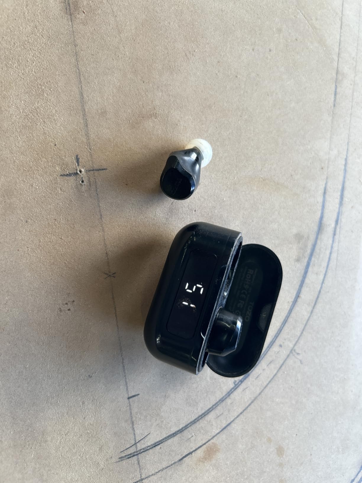 TOZO NC9 Hybrid Active Noise Cancelling Wireless Earbuds, 60H, LED Display customer photo 2