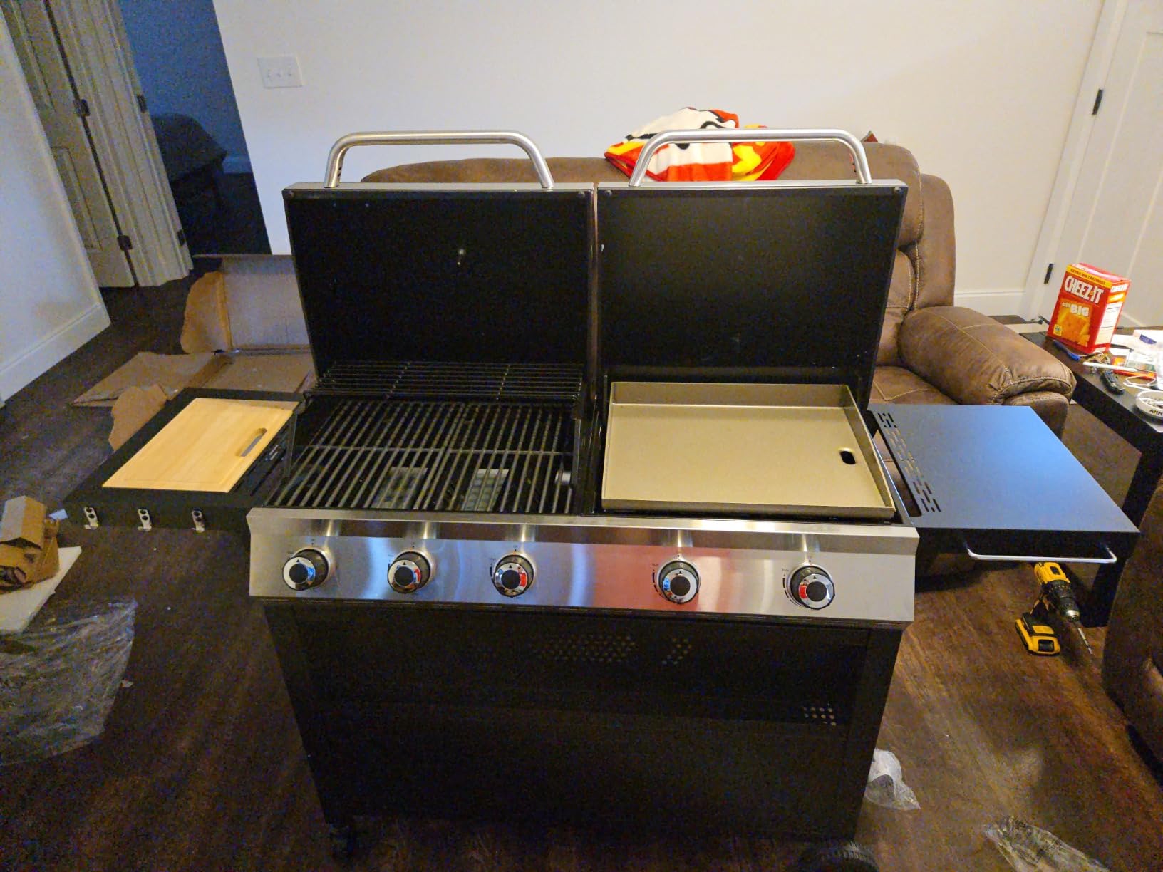 Sophia & William Propane Gas Grill and Griddle Combo, Dual Outdoor BBQ customer photo 2