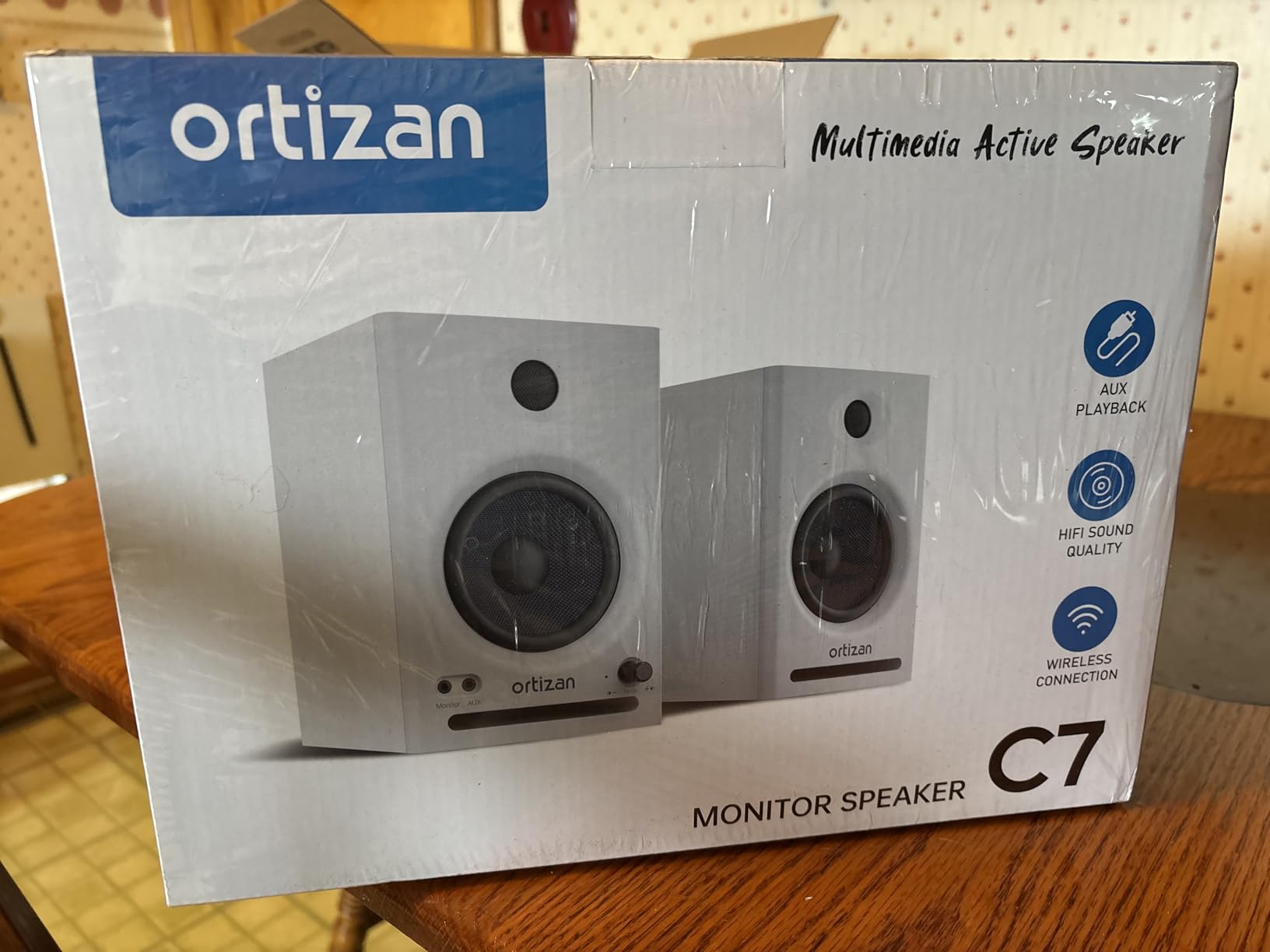 Ortizan C7 Powered Studio Monitors Pair with Bluetooth 5.3, Black customer photo 1