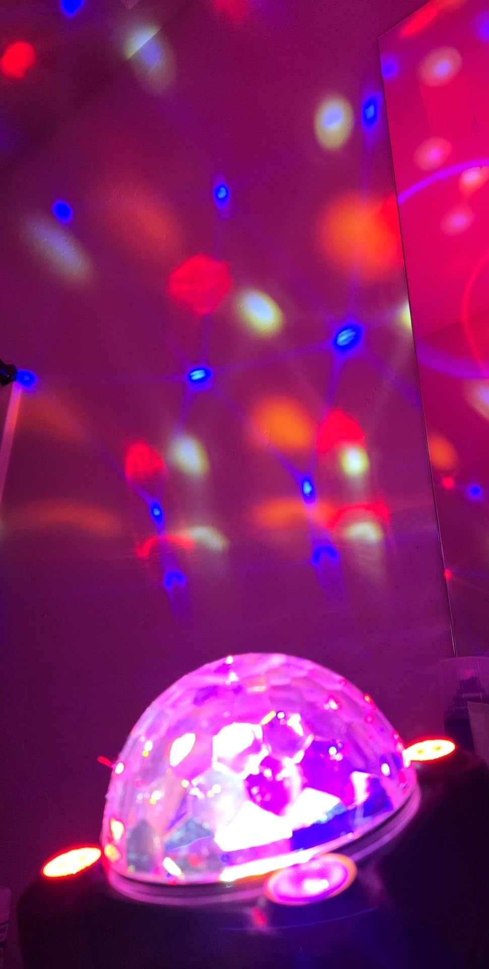 Disco Ball Lights for Parties, Party Dj Lights 3 Magic Ball Sound Activated Strobe Stage Disco Dj Light with Remote Control for Home Karaoke Dance Birthday Wedding Club Party Decoration customer photo 2