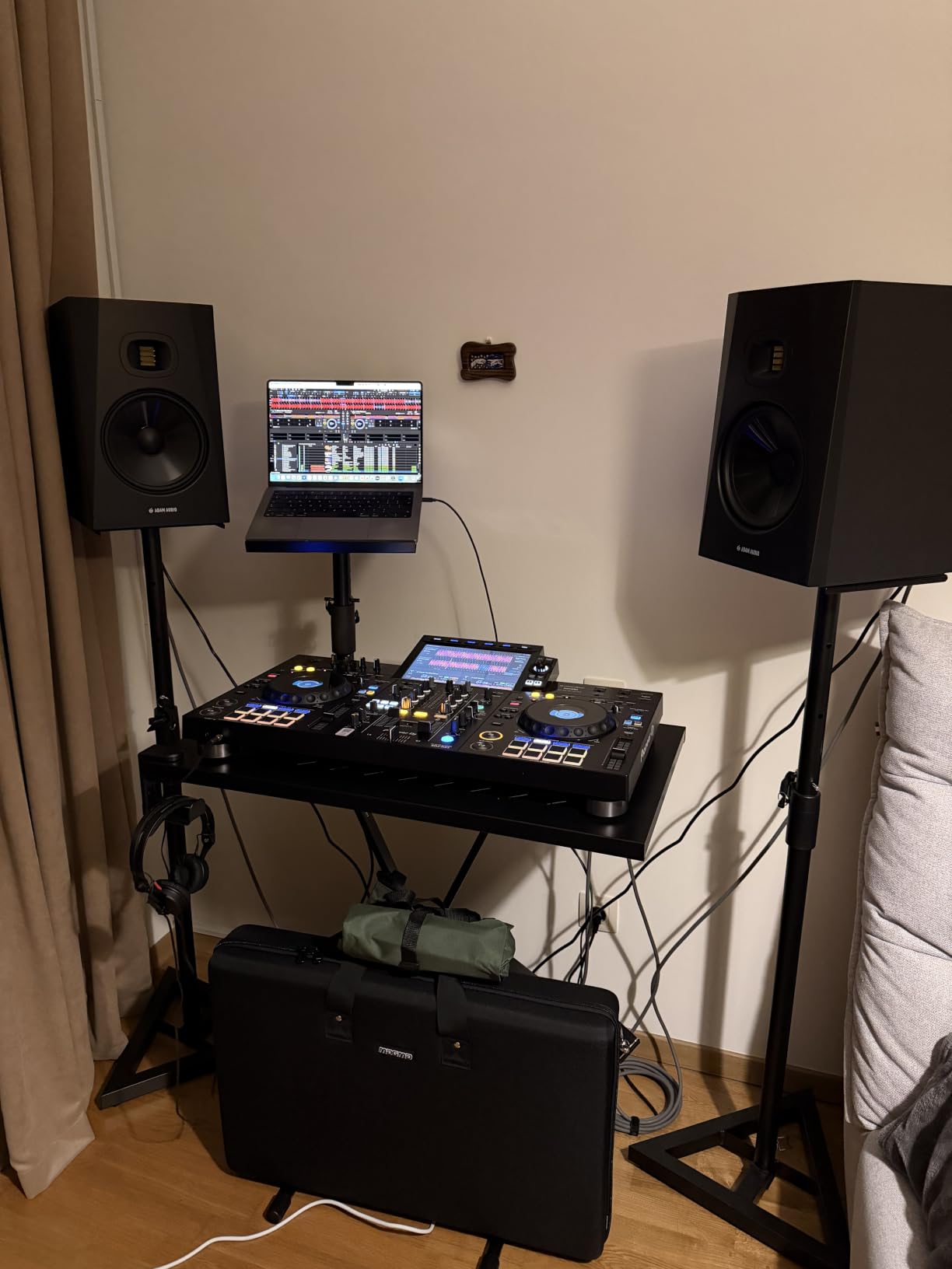 Liquid Stands Laptop Desk Mount for Piano, Keyboard & DJ Workstations - 9x12.5 Adjustable Laptop Arm Mount for Desk Holds Up to 65 LBS– Ergonomic & Adjustable Design customer photo 2