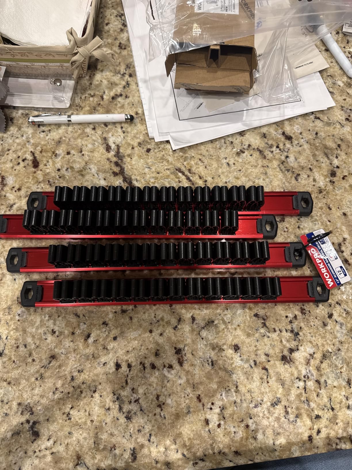 WORKPRO Magnetic Screwdriver and Wrench Organizer Set, 36-Slot Tool Holders customer photo 1