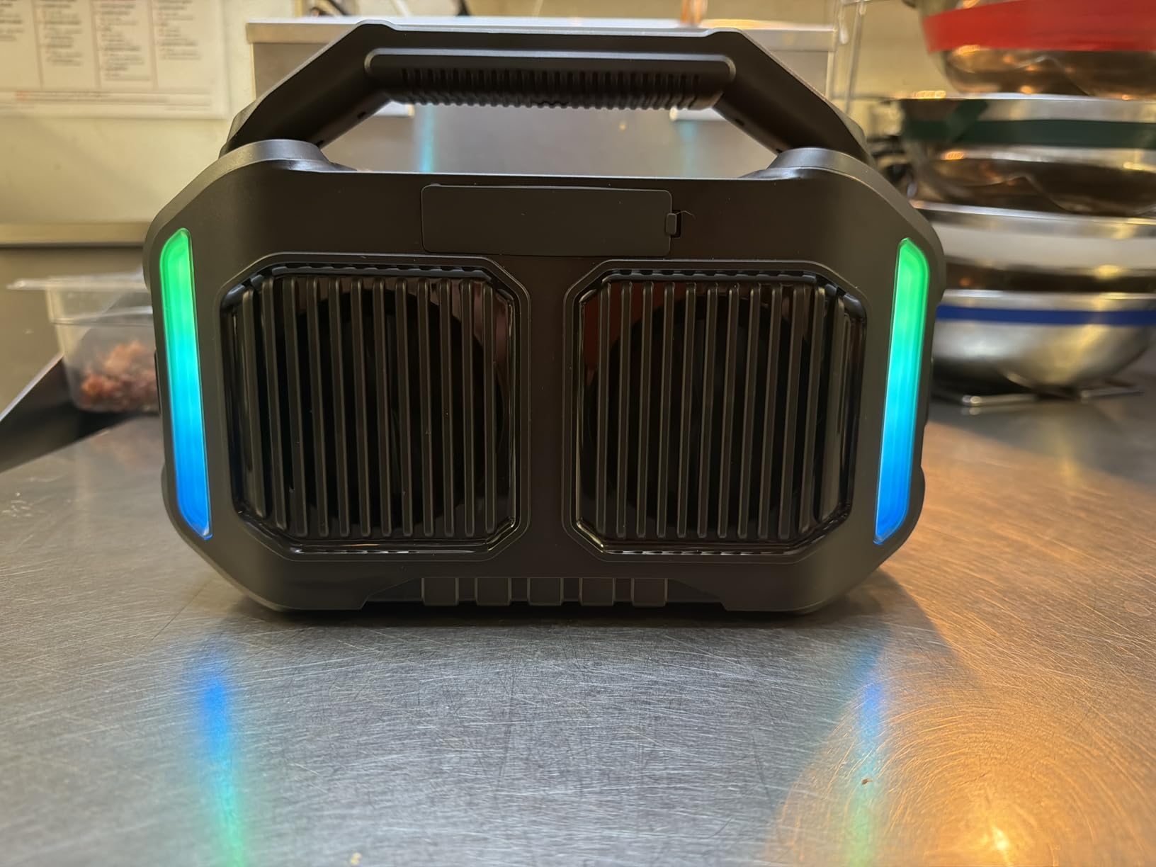 ANCOON Speakers Bluetooth Wireless: 80W(Peak) Loud Speaker with Bass, 20H Playtime, IPX6 Waterproof, Large Jobsite Speakers for Work, Outdoor, Workshop, Garage, Portable Speaker with TWS (Blue) customer photo 1