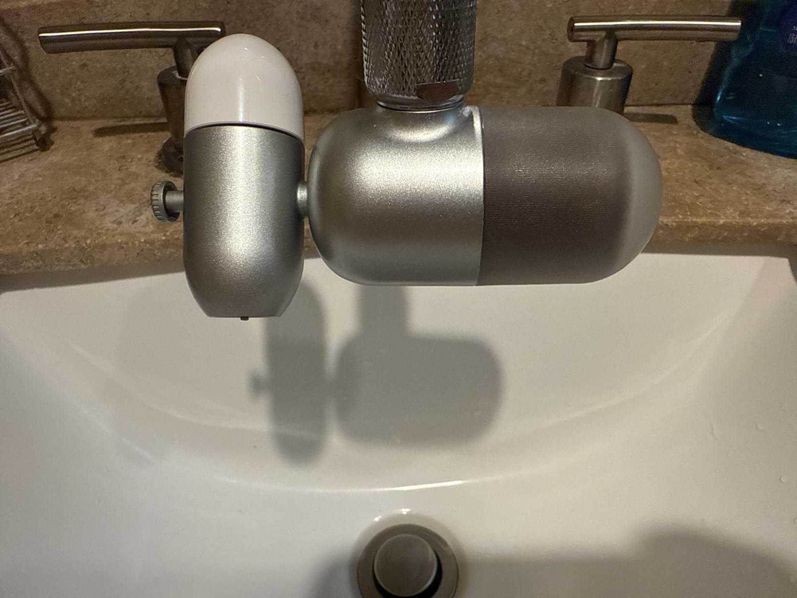 4 Modes Multifunctional Kitchen & Bathroom Water Filter for Sink Faucet with 2pcs Replacement Filters - 99.9% Chlorine Removal - Skin Hydration in 2 Weeks-Compatible with Most of Faucet customer photo 1