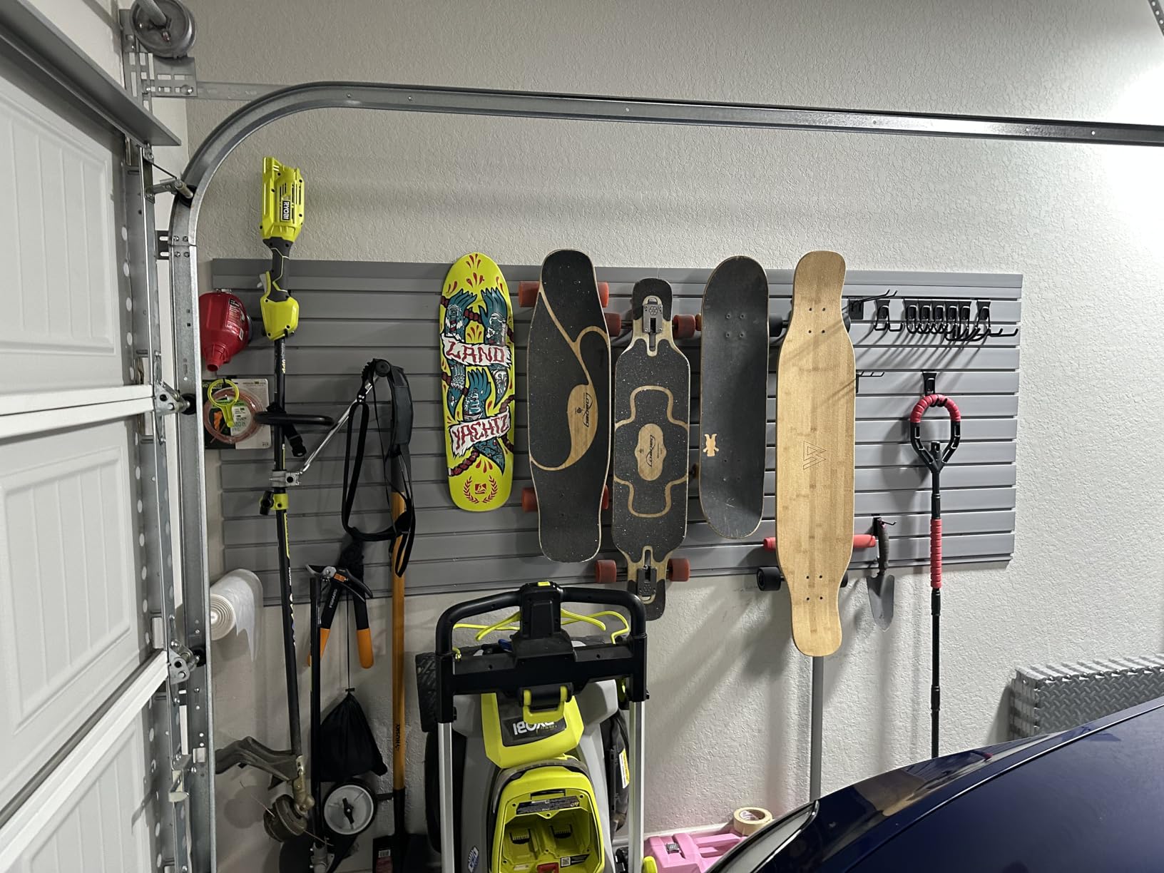 Heavy-Duty Slatwall Baskets and Hooks - Slatwall Accessories for Standard Slatwall Panels | Ideal for Organizing Garages and Workshops customer photo 2