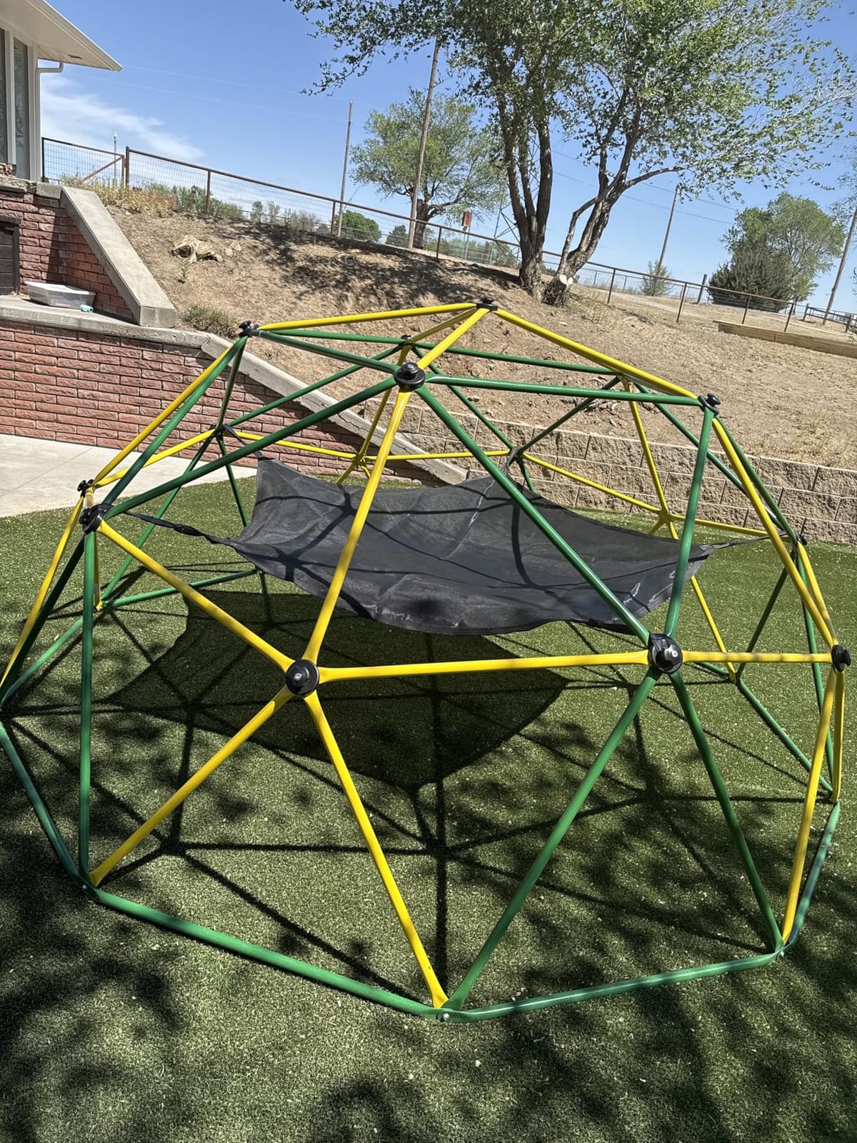 Amictoy Climbing Dome with Hammock and Swing, 10FT Backyard Jungle Gym customer photo 2
