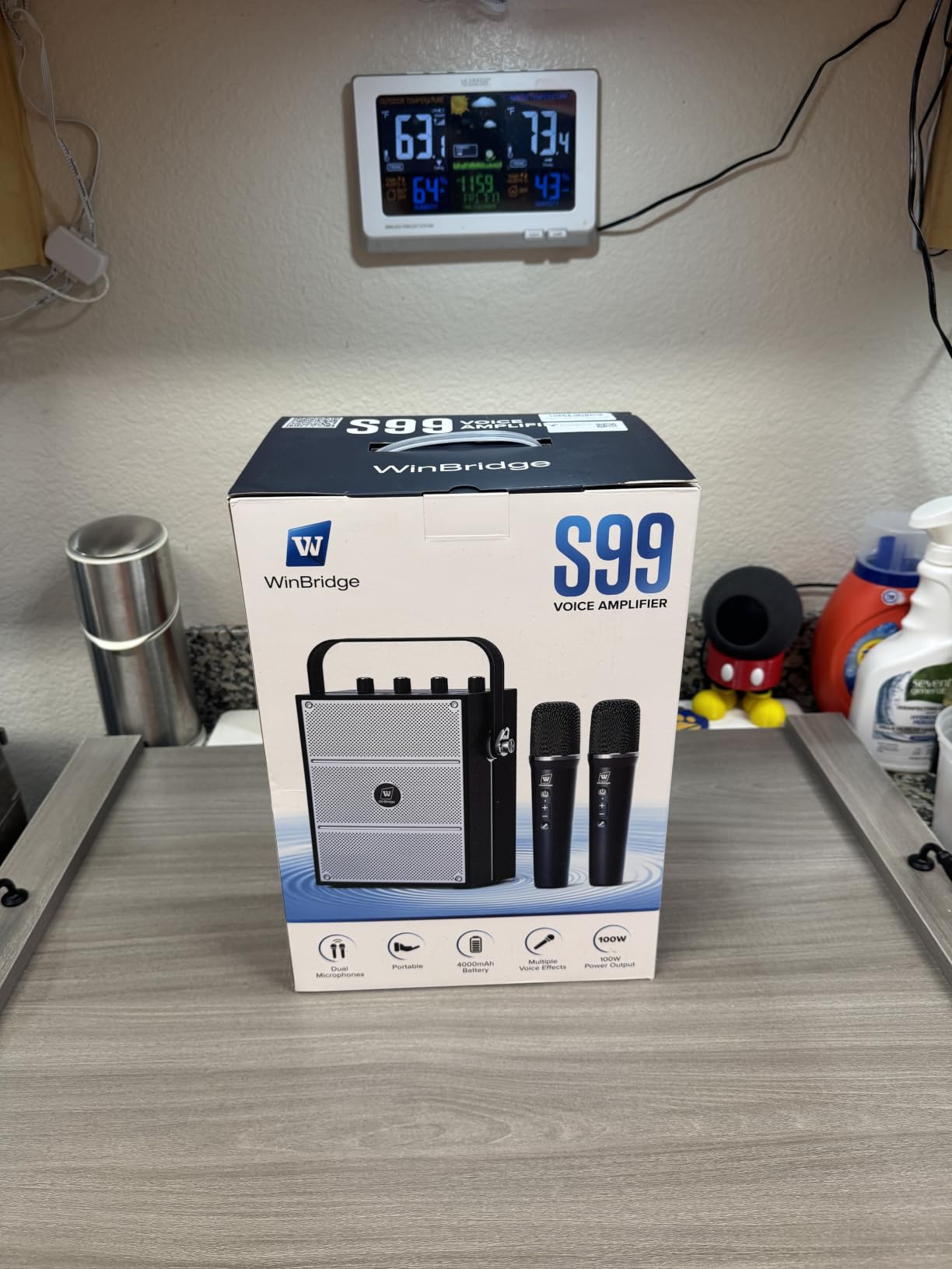 100W Powerful Voice Amplifier with 2 Wireless Microphones S99 customer photo 1