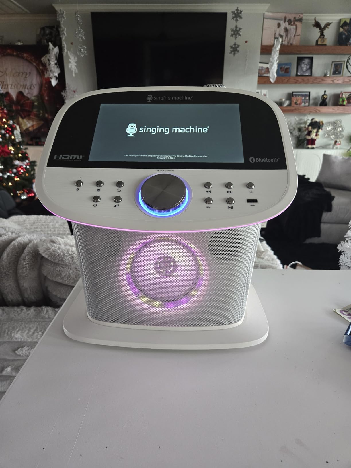 Singing Machine Karaoke Machine Screen, WiFi, Music Apps, 2 Microphones customer photo 2