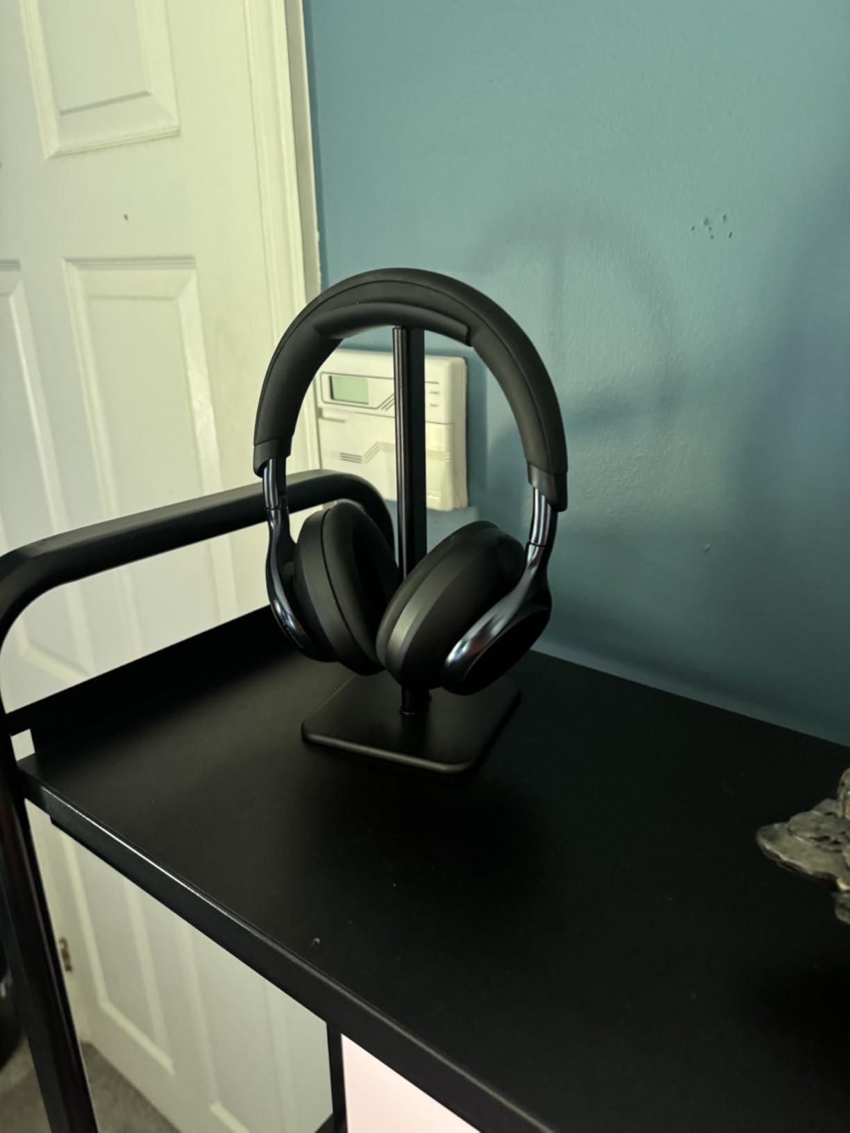 Headphone Stand for Desk - Headset Stand Headphone Holder (Black) customer photo 2