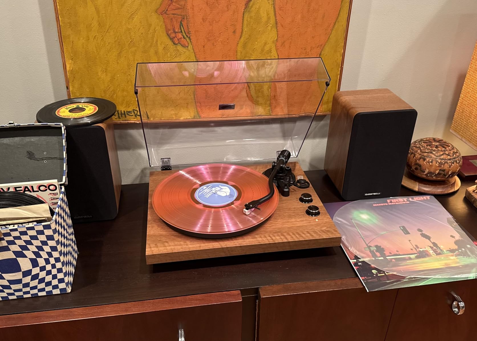 QLEARSOUL SoulBox S1 Vinyl Record Player with Stereo Speakers customer photo 1