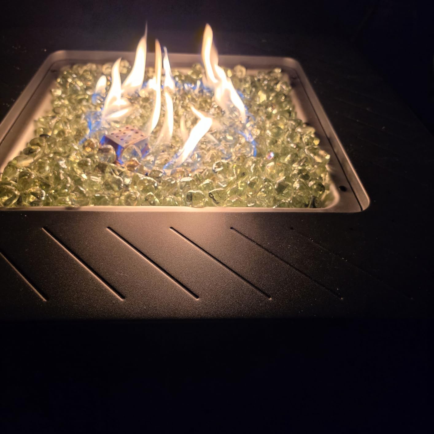 East Oak 28Inch Propane Fire Pit Table, 52,000 BTU customer photo 2