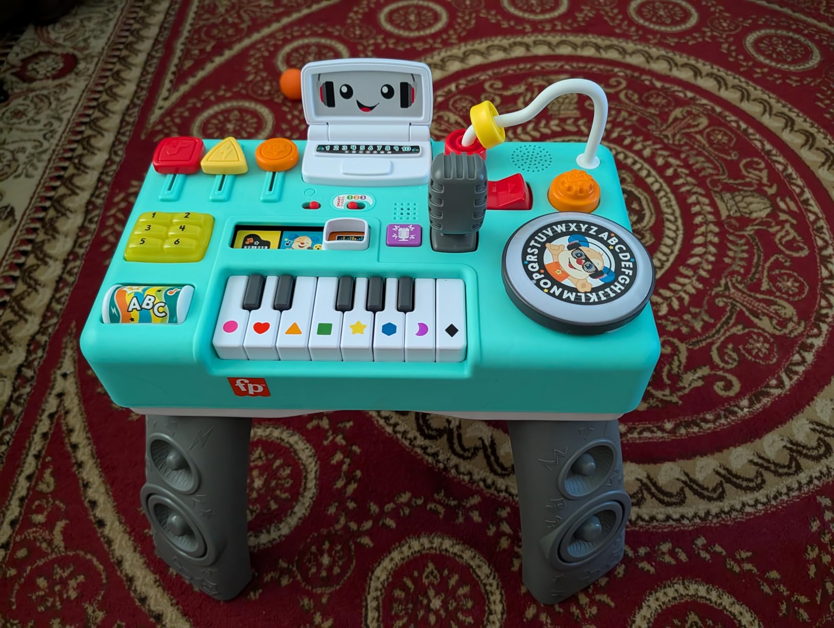 Fisher-Price Baby & Toddler Toy Laugh & Learn DJ Table with Educational Musical Activities for Developmental Play Infants Ages 6+ Months customer photo 2