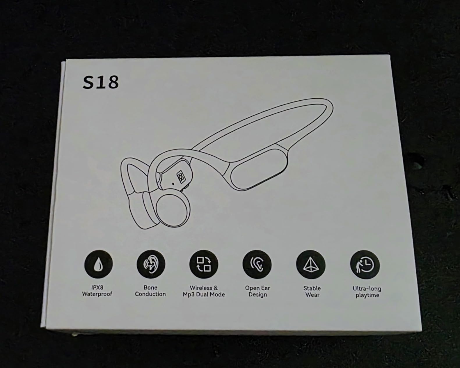 PSIER Bone Conduction Headphones, IPX8 Waterproof MP3 Mode for Underwater customer photo 1