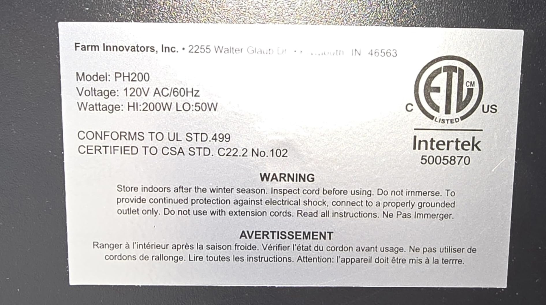 Farm Innovators 2-in-1 Radiant Chicken Coop Panel Heater, 200 Watts customer photo 1