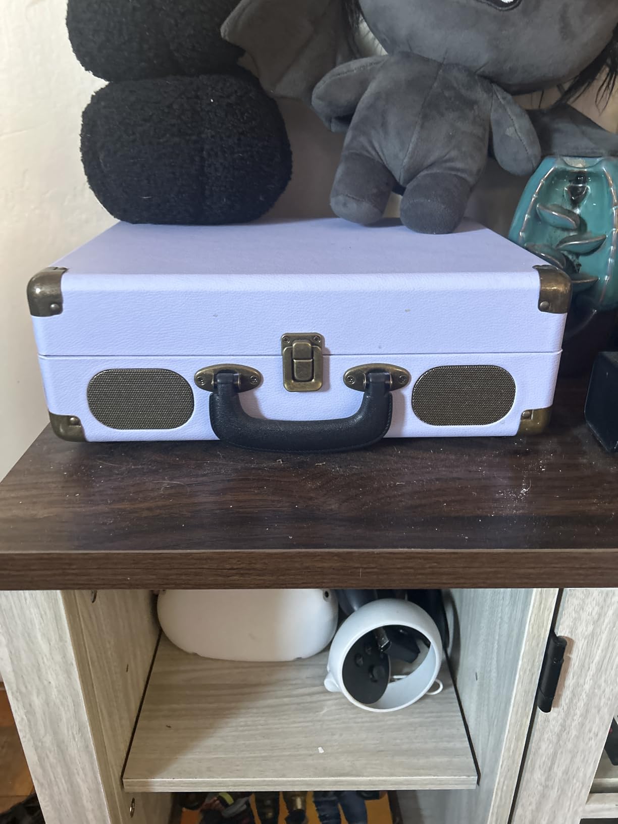 Retrolife® 10-in-1 Record Player with Speakers and Bluetooth, Mahogany customer photo 2