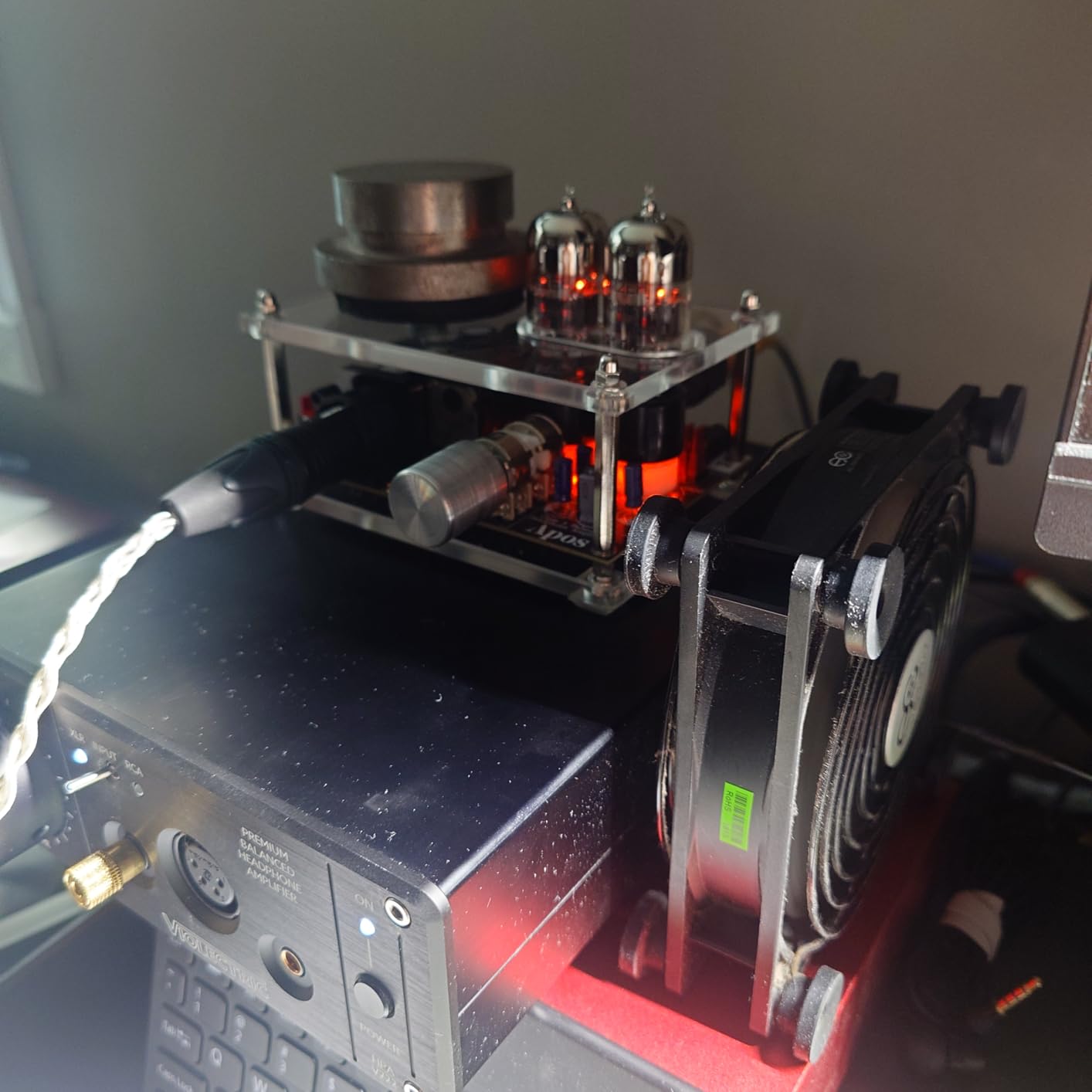 Apos Gremlin Headphone Amp Headphone Tube Amplifier,Class A Balanced Tube Amp,Replaceable Tubes 12au7,6922/XLR,4.4mm Balanced Interface.Amp for HiFi Desktop Speakers,Loved By Audio Enthusiasts customer photo 2