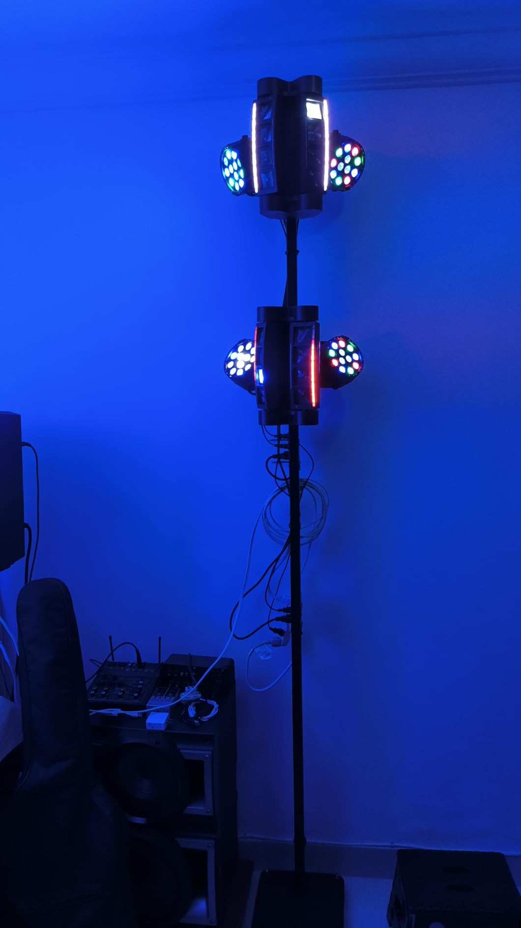 2PCS 60W LED Moving Head Light Stage Lights with Remote Control 8 GOBO 8 Colors Spotlight by DMX Controlled 11 Channel with Sound Activated for Disco Club Party Stage Lighting Shows customer photo 2