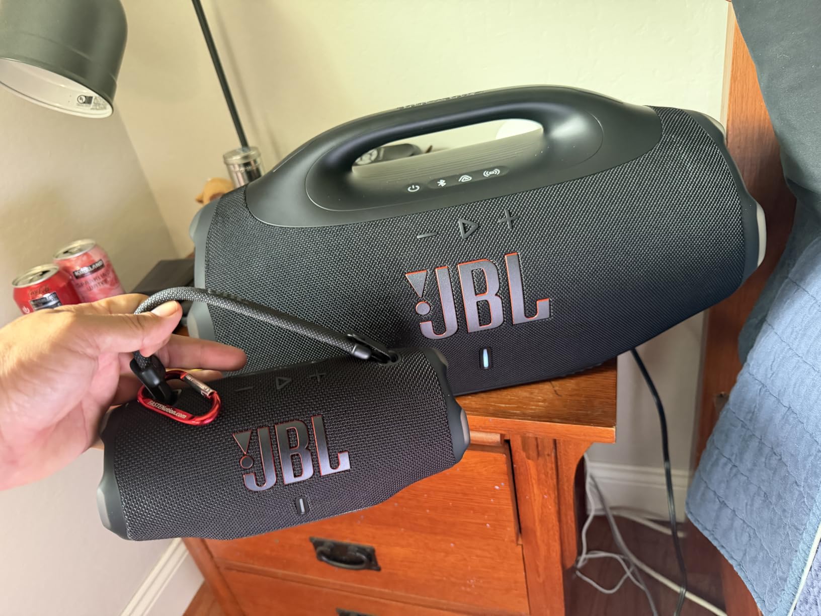 JBL Boombox 4 Portable Bluetooth Speaker, Waterproof, Deep Bass - Black customer photo 2