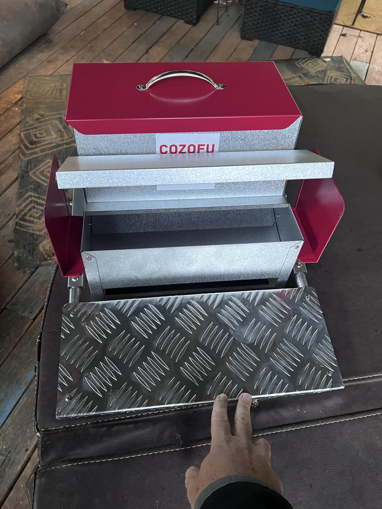 Feeders Automatic Chicken Feeder - Large Capacity for 6-12 Chickens, Lasts 10 Days (25lb Feed), Durable Galvanized Steel, Rat-Proof, No-Spill, Weatherproof Lid customer photo 1