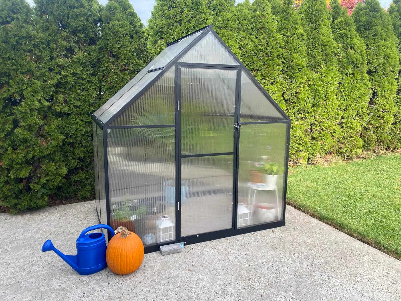 6X8FT Greenhouse with Thermometers, Small Greenhouse for Outdoors customer photo 2