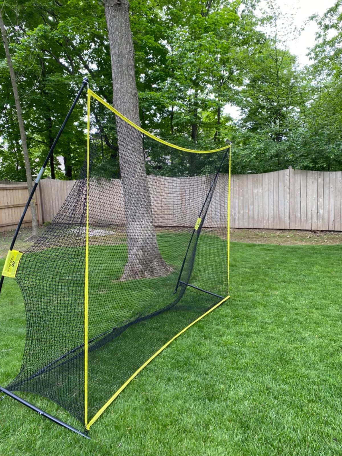 PodiuMax Golf Net, 10x7ft Golf Practice Net with Noise Reduce Silk Target Driving Real Balls, Hitting Nets for Backyard Garage, Improve Chipping Putting Pitching,Gift for Men & Golfers customer photo 1