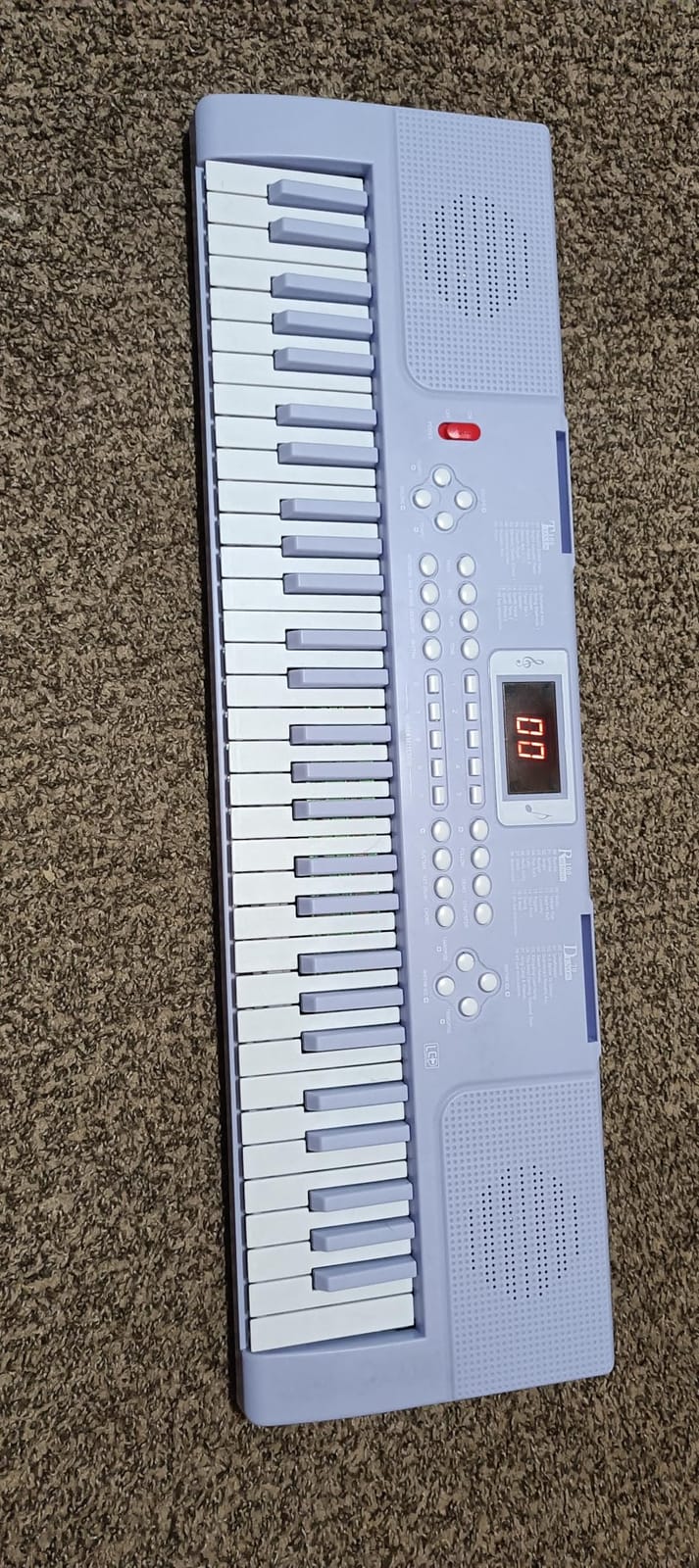 61 Keys Kid Piano Keyboard with Light-up Keys Teaching Mode Dual Speaker customer photo 2