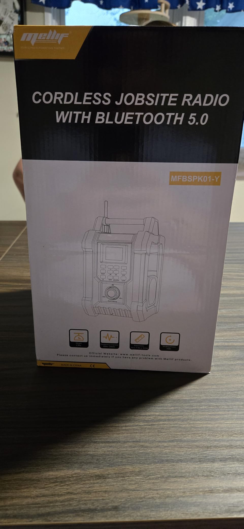Jobsite Radio Speaker, Compatible with DeWalt 20V MAX Battery, IPX54 Waterproof Portable Wireless Stereo,Strong Signal Reception, AM/FM, TWS, 100ft Range, AC/DC Powered(Tool Only) customer photo 1