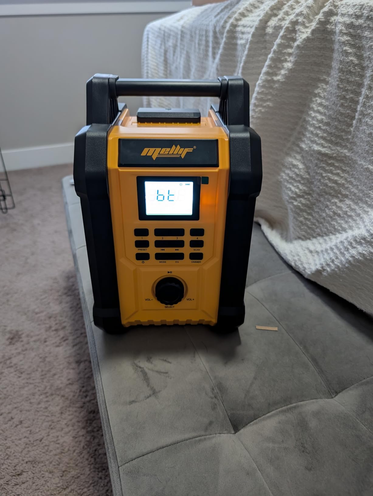 Jobsite Radio Speaker, Compatible with DeWalt 20V MAX Battery, IPX54 Waterproof Portable Wireless Stereo,Strong Signal Reception, AM/FM, TWS, 100ft Range, AC/DC Powered(Tool Only) customer photo 2