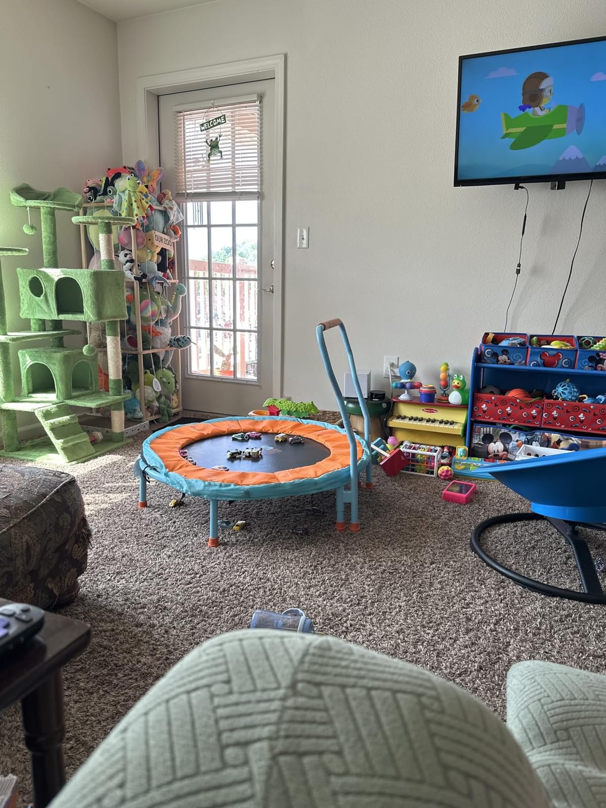 SPORTSOUL Mini Trampoline for Kids 3-6 with Super Safe Foam Handle Bar customer photo 2