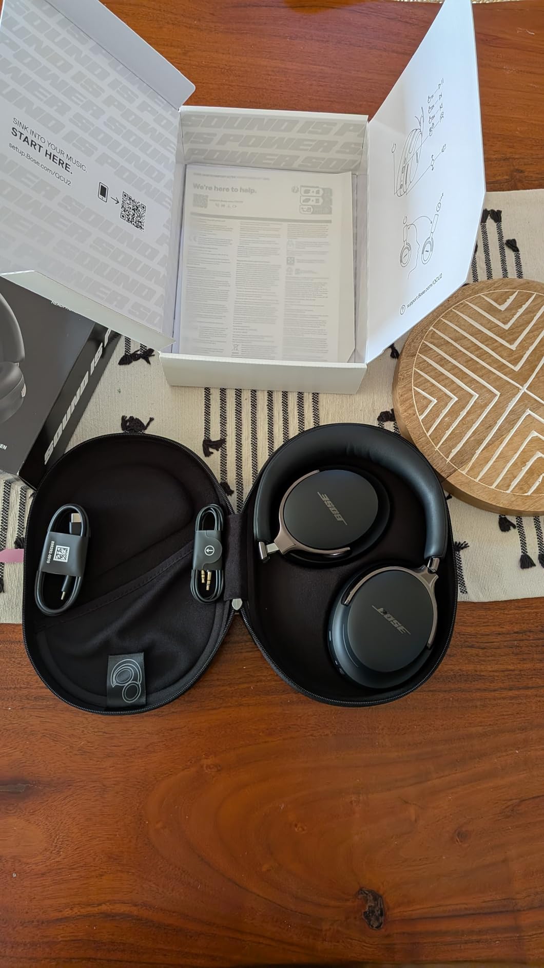 Bose QuietComfort Ultra Bluetooth Headphones (2nd Gen), Wireless Headphones with Spatial Audio, Over Ear Noise Cancelling with Mic, Up to 30 Hours of Play time, Desert Gold - Limited Edition Color customer photo 1