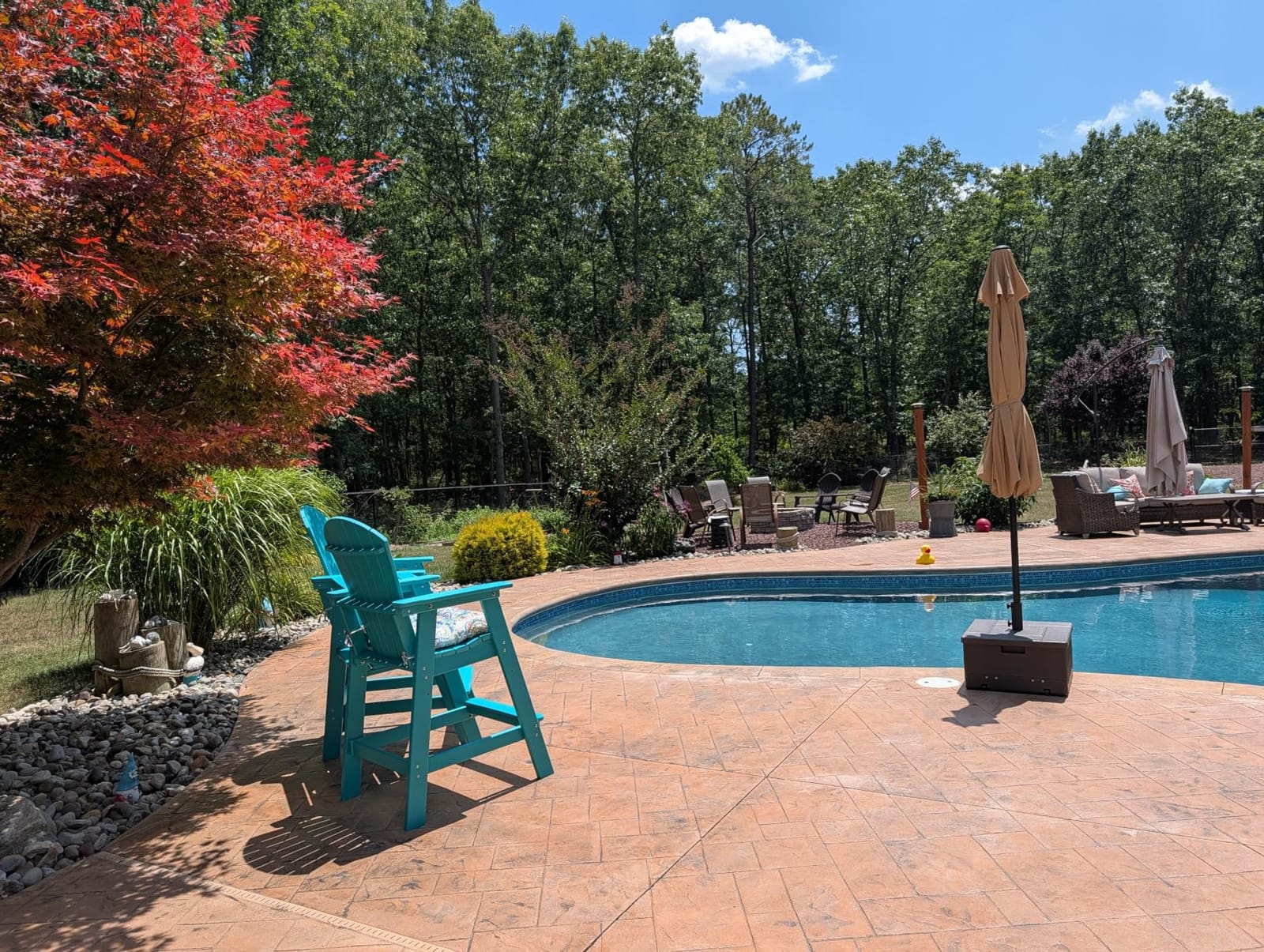 Sundale Outdoor Tall Adirondack Chairs Set of 2 with Table, Patio HDPE Bar customer photo 1