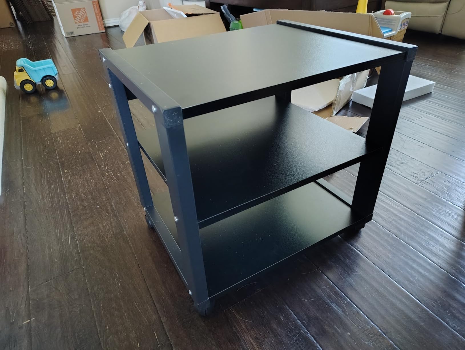 6 Tier AV Media Stand, 55in Audio Rack Tower Stereo Components Cabinet customer photo 1
