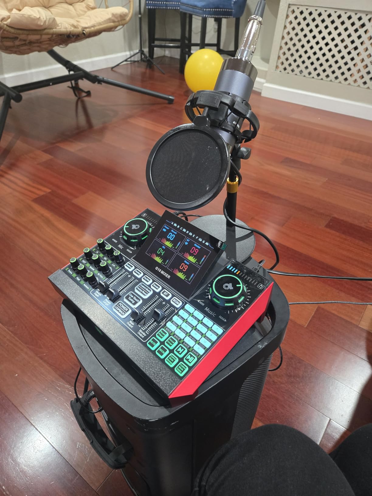 TENLAMP G10 Creator Audio Mixer Bundle with Microphone for Streaming customer photo 2