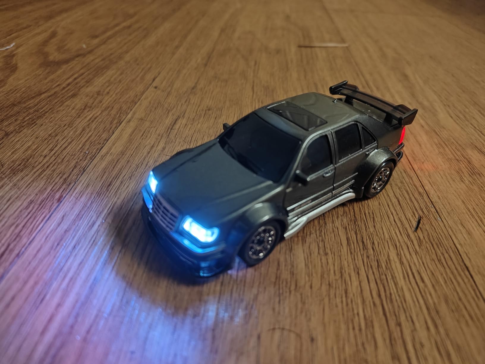 1/43 Mini RC Drift Car with Gyroscope, 4WD Full Proportional RC Car, 2.4GHZ Hobby Grade Remote Control Cars, RTR Model Vehicle, 20+KM/H High Speed for Hobbyists Kids Adults (Sliver) customer photo 2